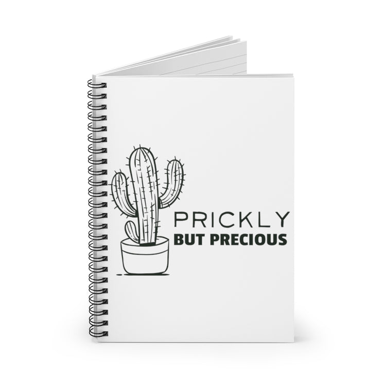 Spiral Notebook  Funny Prideful Sarcastic Introverts Saying Girl Cactus Humorous Introverted