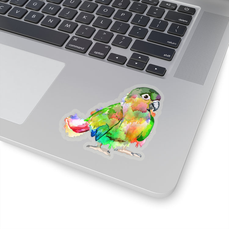 Sticker Decal Novelty Greenish Cockatiel Parakeet Cockatoo Enthusiast Hilarious Leafy Stickers For Laptop Car