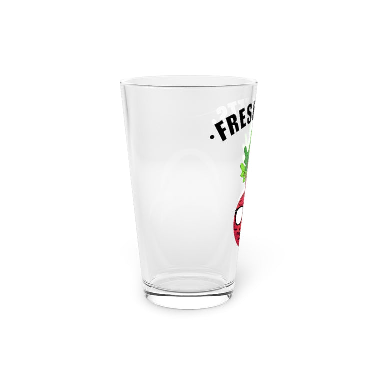 Beer Glass Pint 16oz Humorous Vegetables Plants Tillage Horticulture Enthusiast Hilarious Farmer