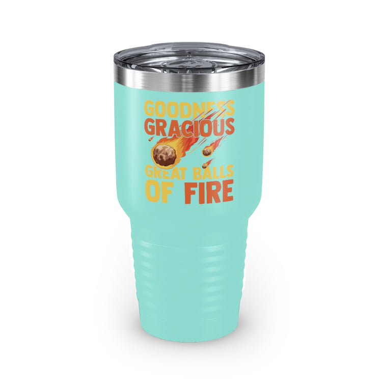 30oz Tumbler Stainless Steel Colors Hilarious Meteors Illustration Stargazers Statements Puns Humorous Stargazing