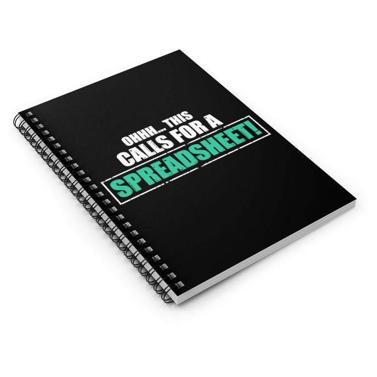 Spiral Notebook Hilarious  This Call For Spreadsheet Interpreter Analysis  Expert Examiner Statistician Actuaries