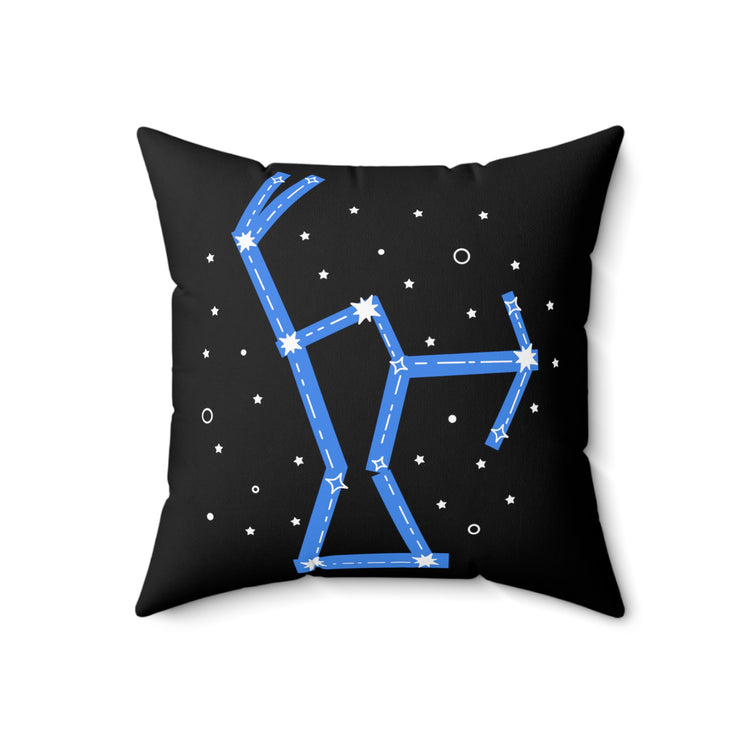 Hilarious Astrology Constellations Astrophysics Horoscope Humorous Stargazing Horoscopes Astrometry Lover Spun Polyester Square Pillow