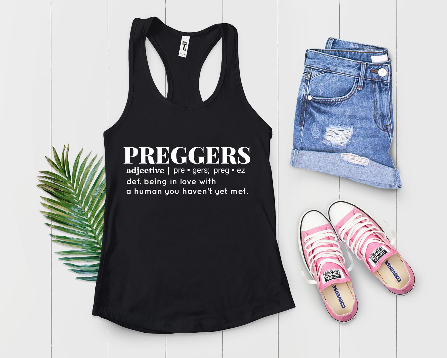 Preggers Definition Baby Announcement Maternity Tank Top - Teegarb