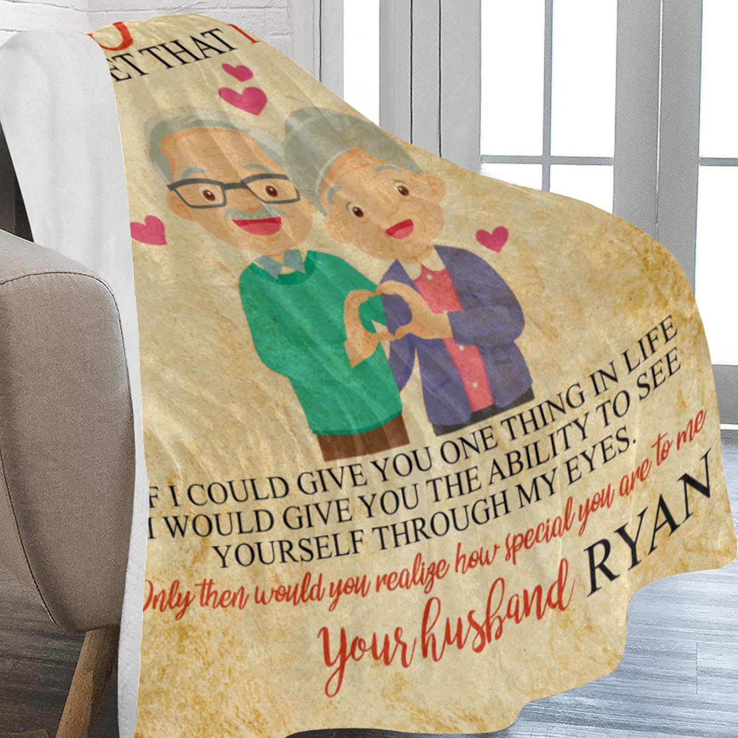 Personalized Gift For Wife - Never Forget That I Love You Blanket - Teegarb