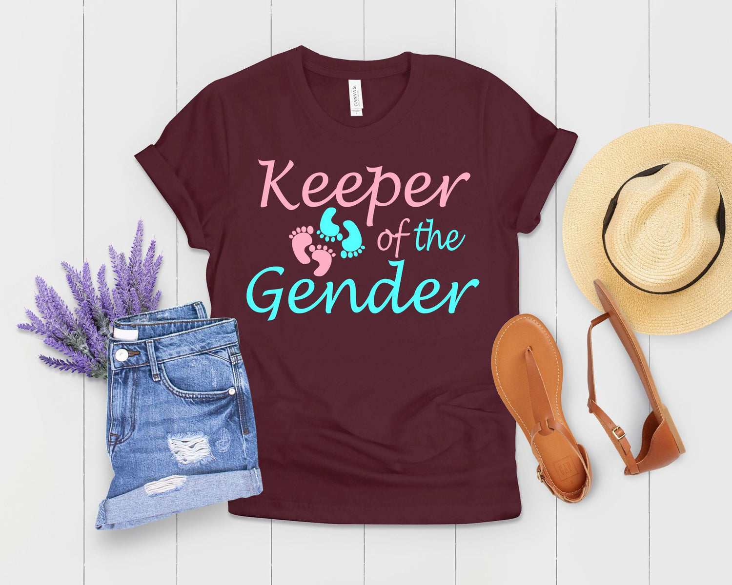 Keeper Of The Gender Shirt - Gender Reveal Party Ideas - Teegarb