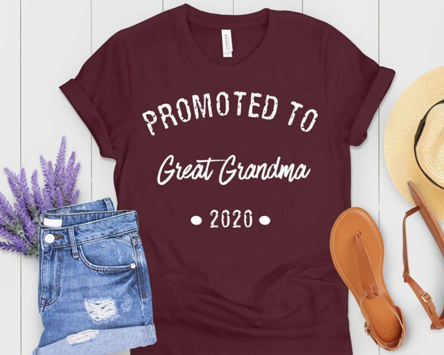 Promoted To Great Grandma 2020 New Grandma Gift - Teegarb