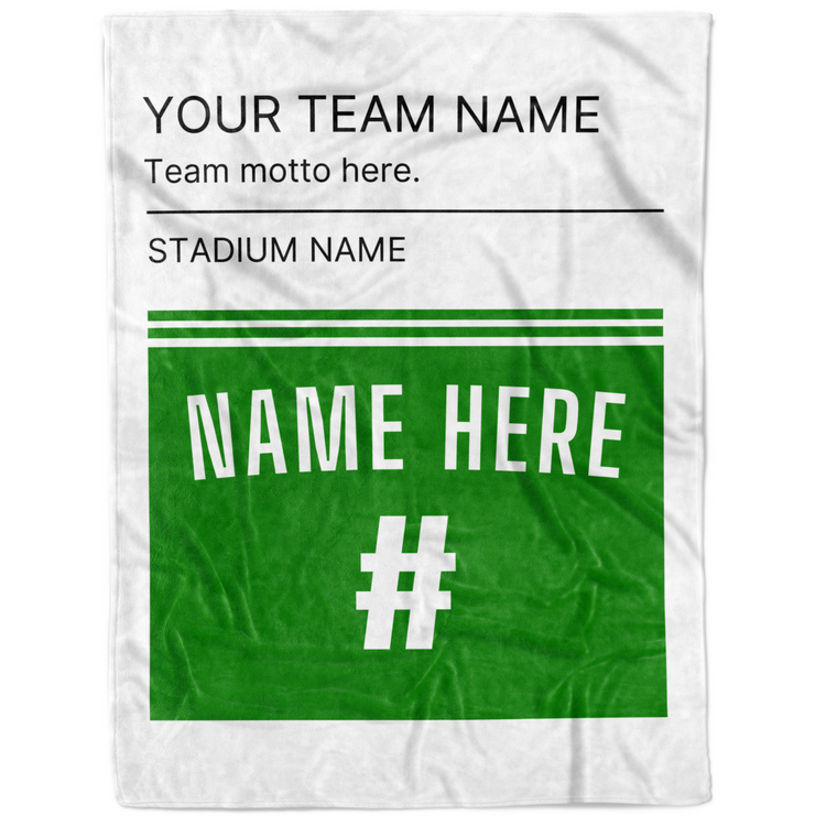 Personalized Football Team Name Blanket