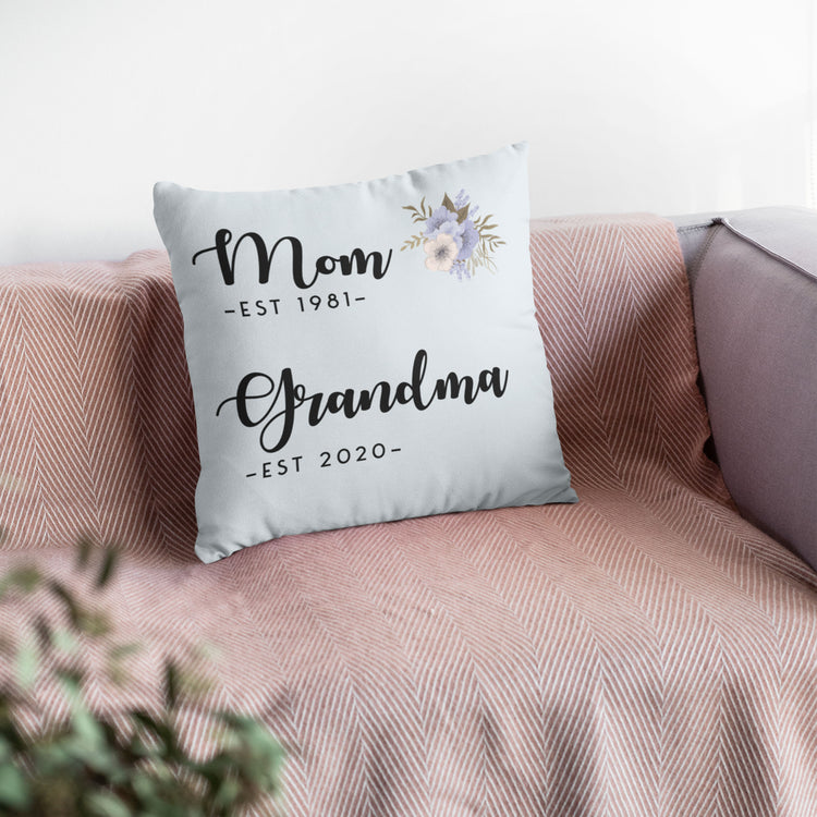 Custom Promoted to Grandma Pregnancy Announcement Throw Pillow Case Cover