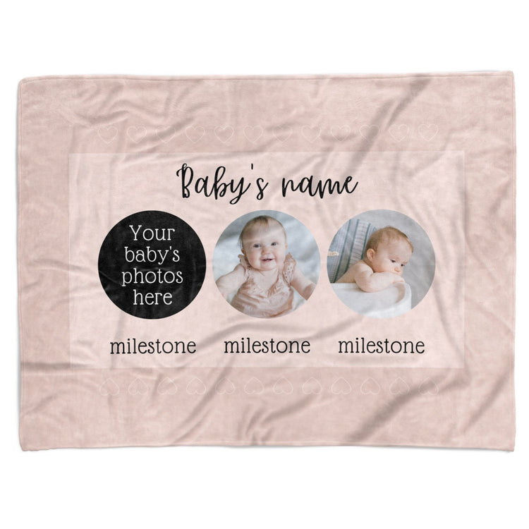 Customized Baby Milestone Blanket