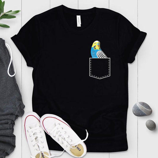 Pocket Budgie Parakeet Bird Shirt