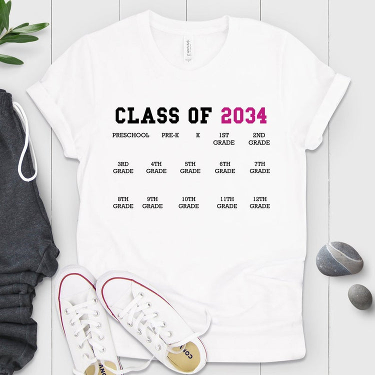 Class of 2034 College Graduation Shirt
