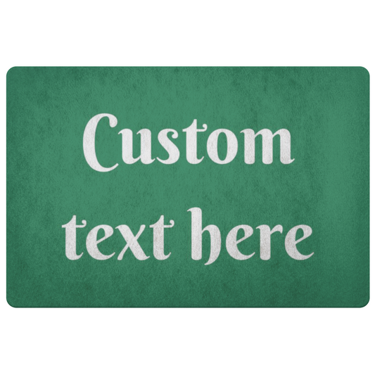 Personalized Text Front Porch Door Mat