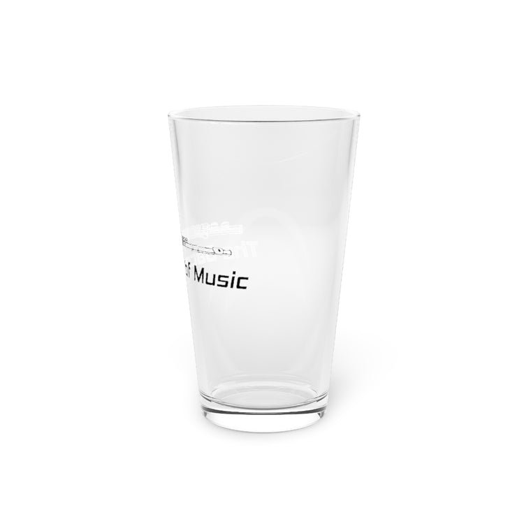Beer Glass Pint 16oz  Humorous Choirmaster Conducting Note Melodies