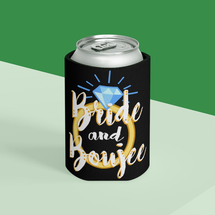 Beer Can Cooler Sleeve  Humorous Drinking Bride Sarcastic Engagement Bridal Funny Hilarious Vodka