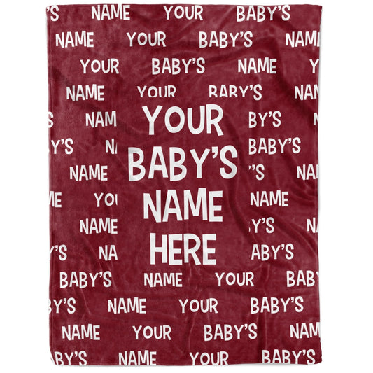 Personalized Name Baby Infant Fleece Blanket
