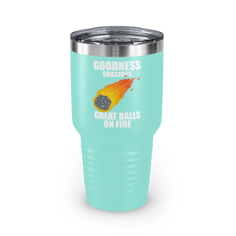 30oz Tumbler Stainless Steel Colors Hilarious Meteors Illustration Stargazers Statements Puns Humorous Stargazing