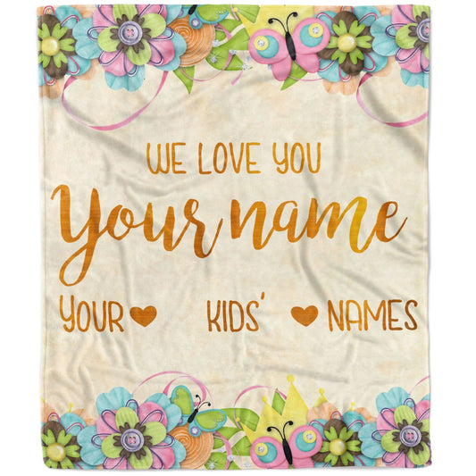 Personalized Blanket for Mom