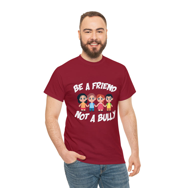 Shirt Funny No Bullying  Inspirational Cute Awareness Graphic Spread love Empathy Pals T-Shirt Unisex Heavy Cotton Tee