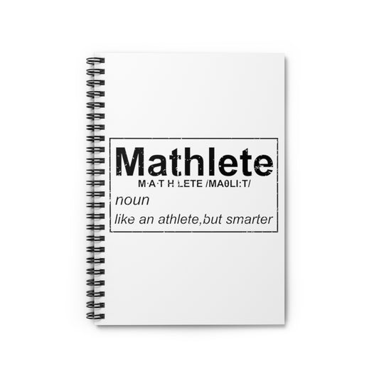 Spiral Notebook Humorous Athletic Mathematicians Appreciation Gags Sayings Funny Geeky Learners Sportsmen Mockeries