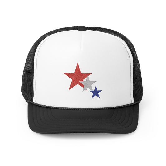 Three Stars Fourth Of July Trucker Caps