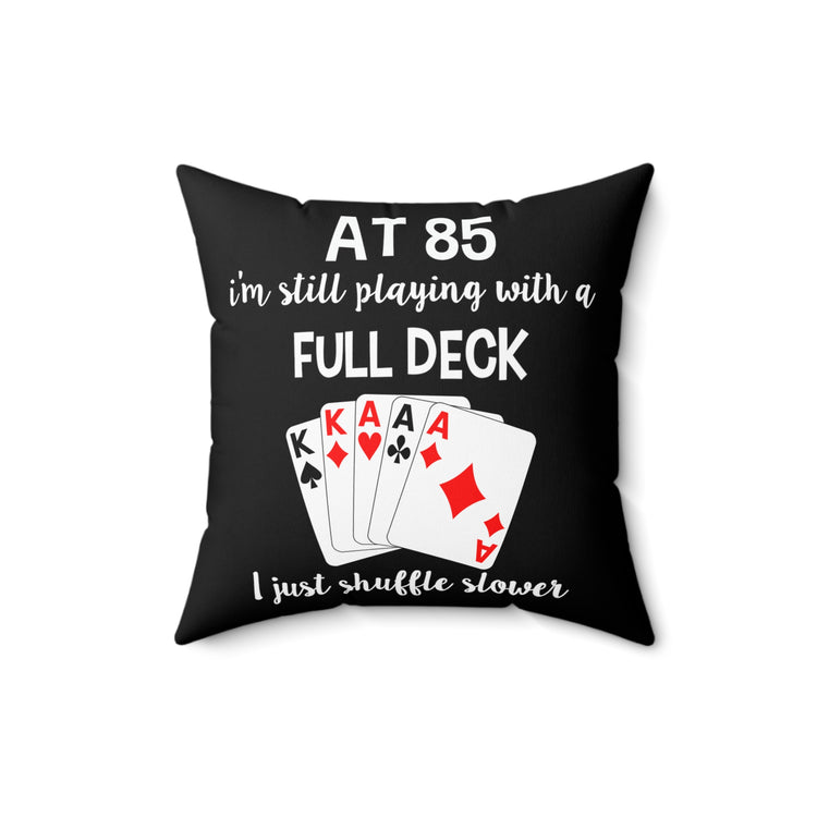 Novelty 85th Granny  Board Game  Nation Banner Table Games Sport  Humorous Boardgames Enthusiast Men Women  Spun Polyester Square Pillow