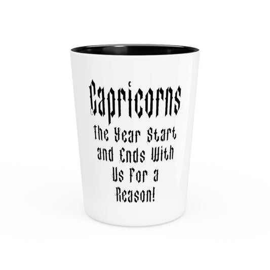 Shot Glass Party Ceramic Tequila Funny Definition Capricorn Sarcastic Dad Humor Astrology Novelty Capricorn  Astrology