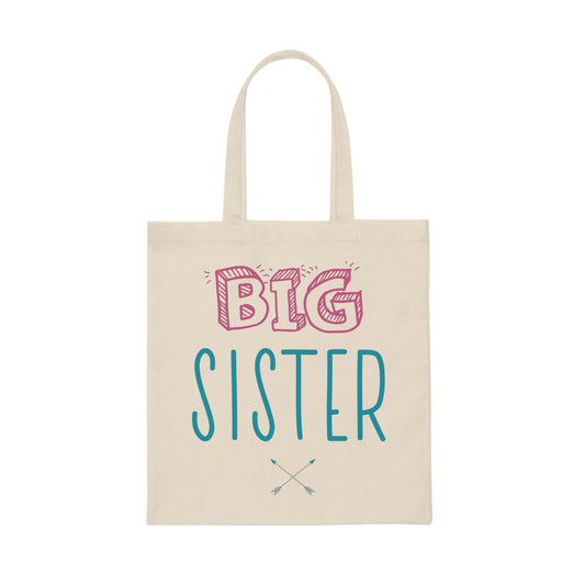 Big Sister Announcement Little Canvas Tote Bag