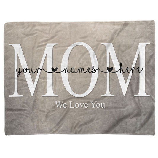 Custom Mom Blanket Gift