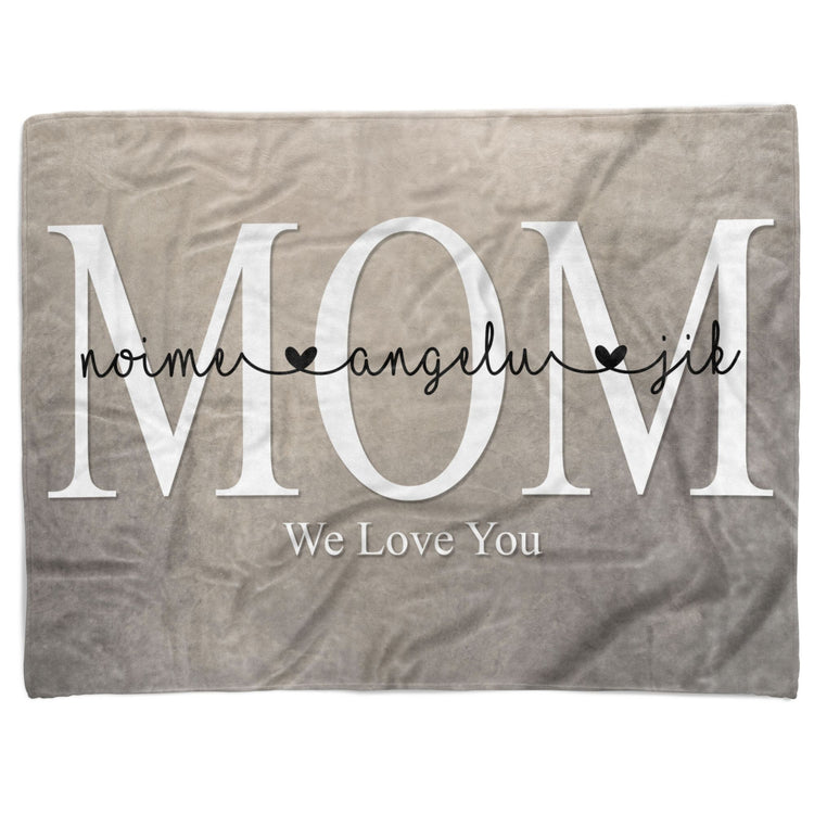 Custom Mom Blanket Gift