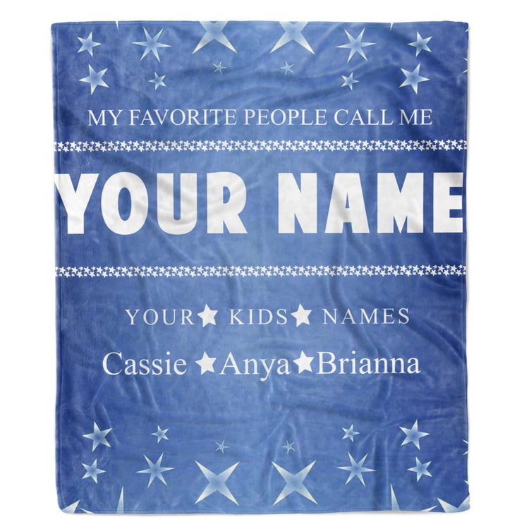 PERSONALIZED BLANKET FOR GRANDPARENTS