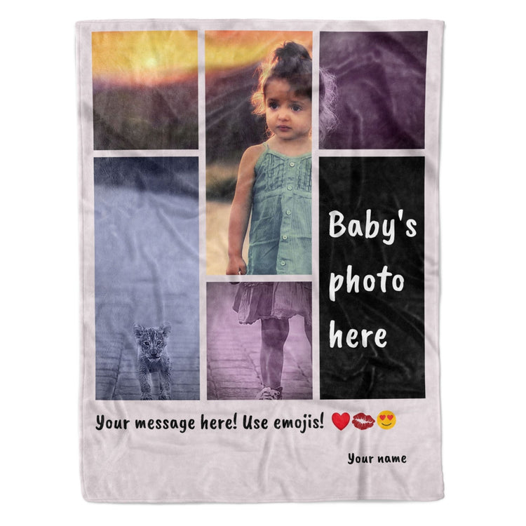 Personalized Photo Blanket for Kids
