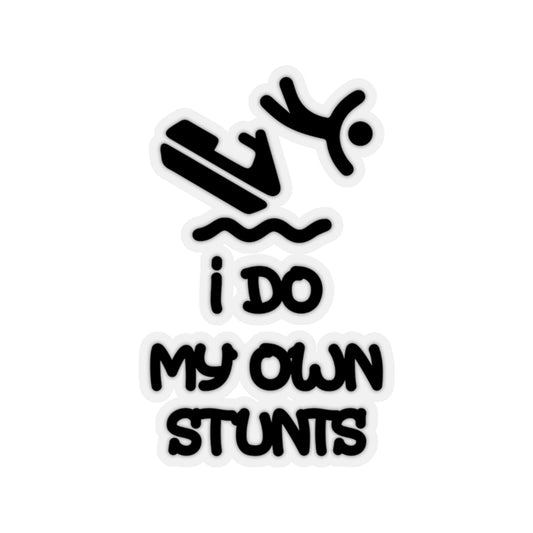 Sticker Decal Novelty Doing My Own Stunts Surfing Sayings Stickers For Laptop Car
