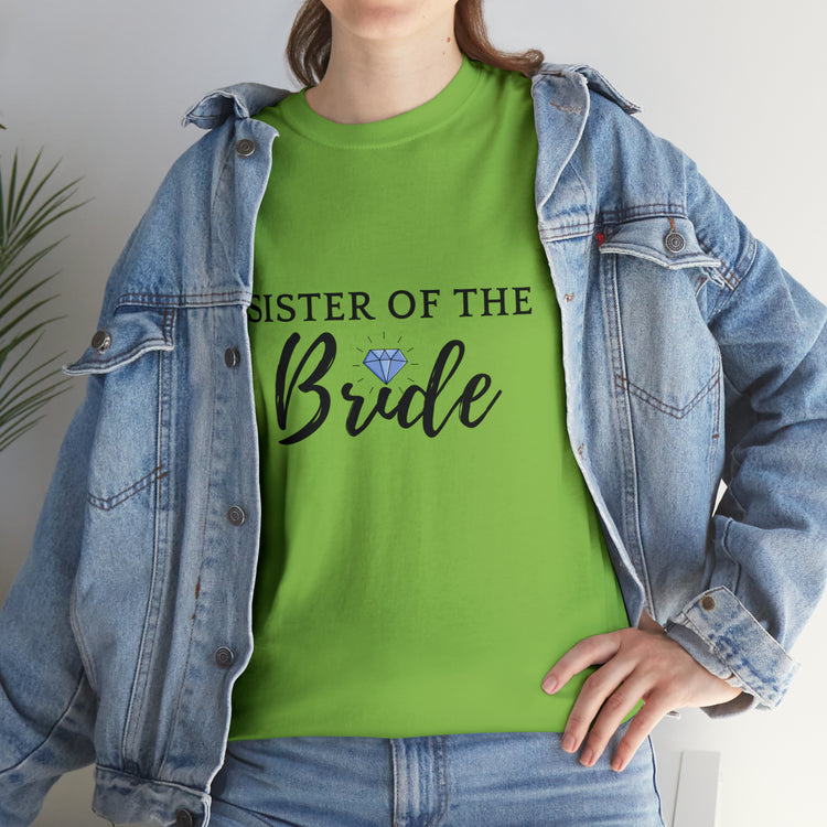 Shirt Funny Supportive Sibling Of Fiancée Bachelorette Bridal Bridesmaid Engagement T-Shirt Unisex Heavy Cotton Tee