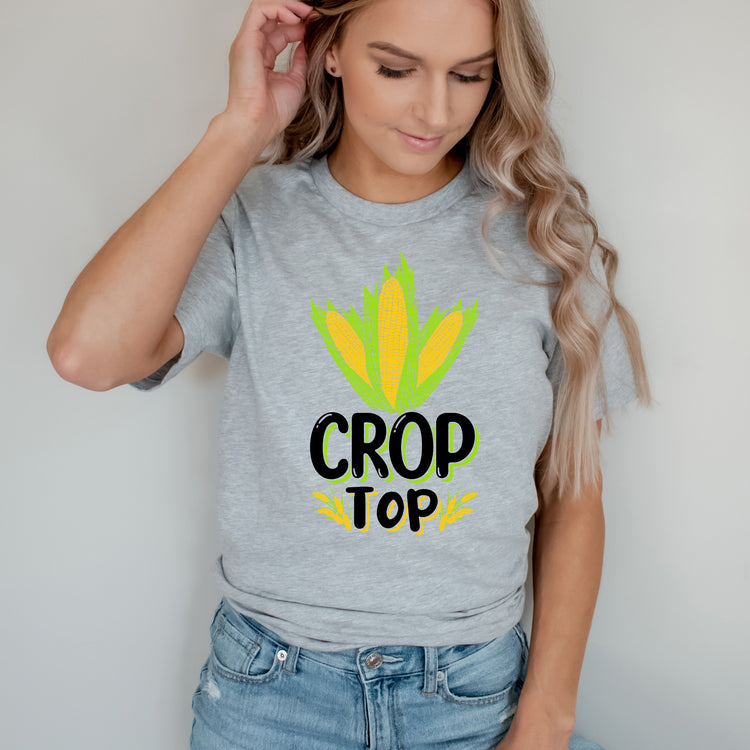 Novelty Crop Top Comical Agriculturing Sayings Horticulture Hilarious