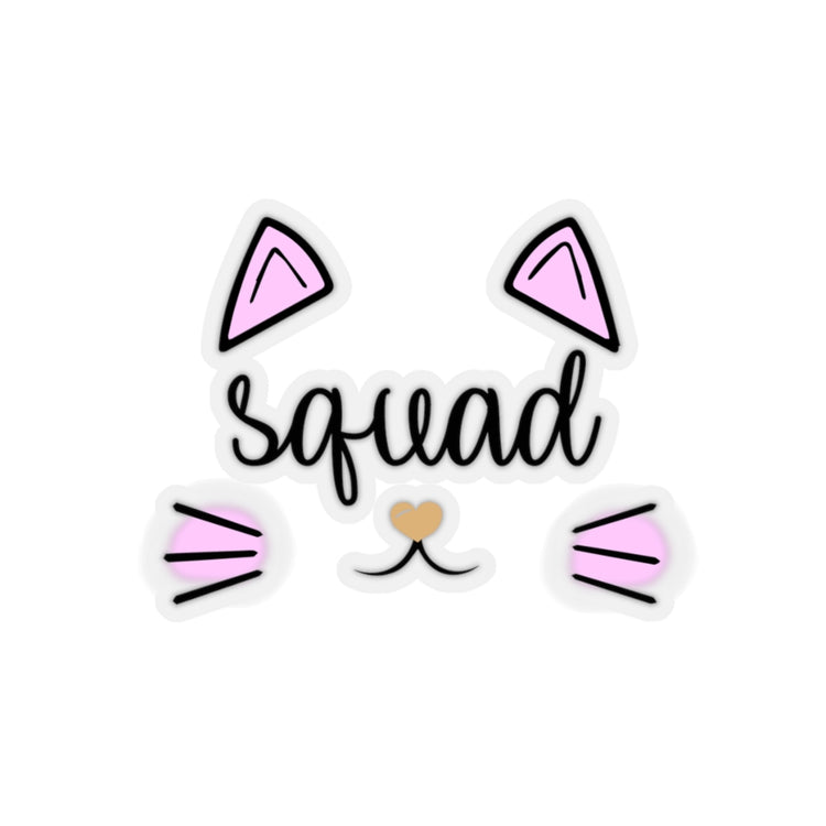 Sticker Decal Squad Cat Bachelorette Team Bride Stickers For Laptop Car