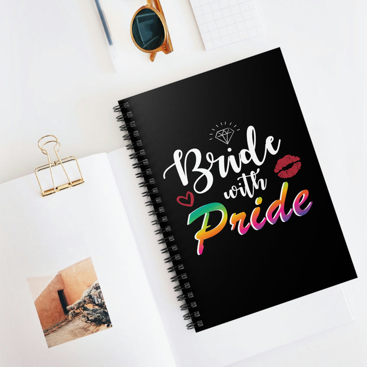 Spiral Notebook Humorous LGBTQ Bridal Appreciation Statements Hilarious Supportive Bridesmaid Illustration Quote