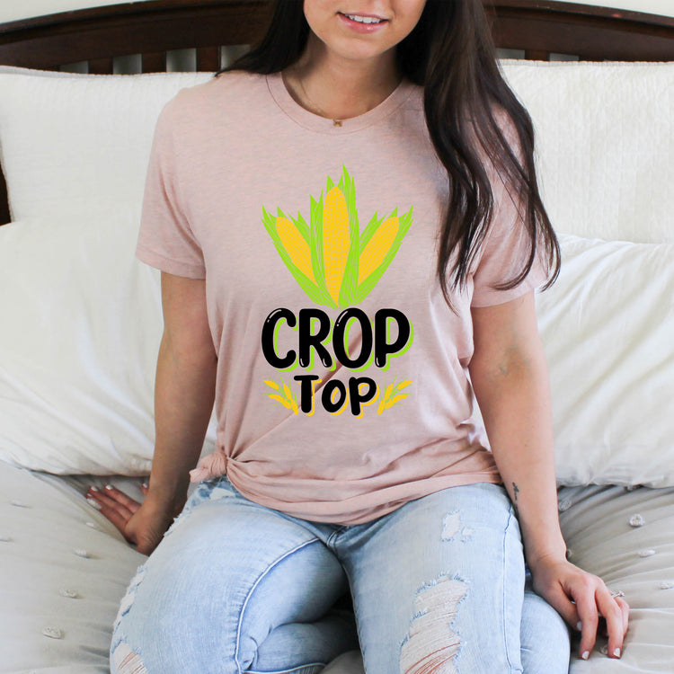 Novelty Crop Top Comical Agriculturing Sayings Horticulture Hilarious