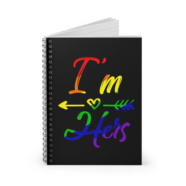 Spiral notebook Humorous LGBTQ Spouses Appreciation Statements Graphic Fun Supportive Wedding Entourages Quote