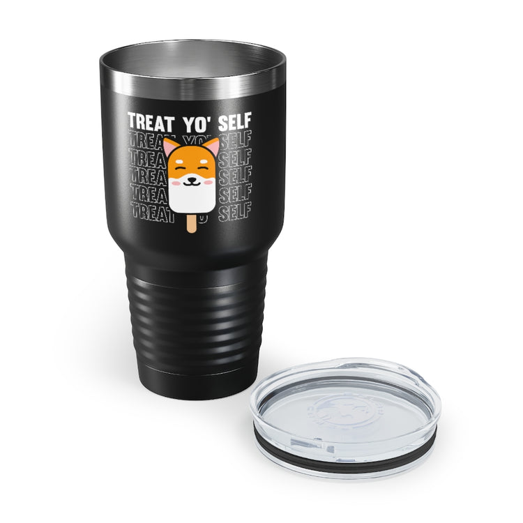 30oz Stainless Steel Tumbler Colors  Cute Doggos Enthusiast Graphic Dog Furry Pet Lover Novelty Vintage Sunsent