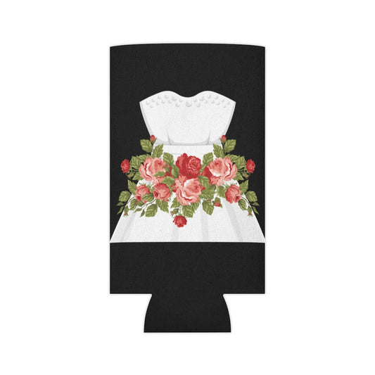 Beer Can Cooler Sleeve Hilarious Wedding Dresses Engagements Mockery Illustration Humorous Flowery