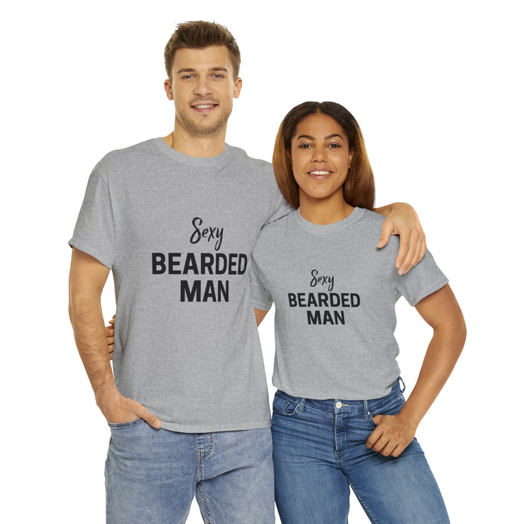 Shirt Funny Taken By The Sexy Bearded Mr And Mrs Wedding Couple Matching Marriage Humor T-Shirt Unisex Heavy Cotton Tee