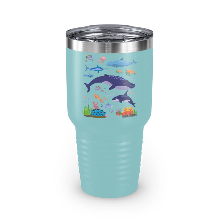 30oz Tumbler Stainless Steel Colors Inspirational Environmentalists Biologists Illustration Gags Motivational