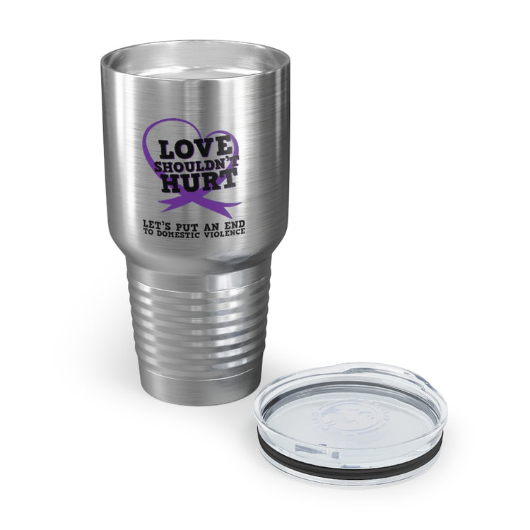 30oz Tumbler Stainless Steel Colors Ending Domestic Violence Inspirational Quote