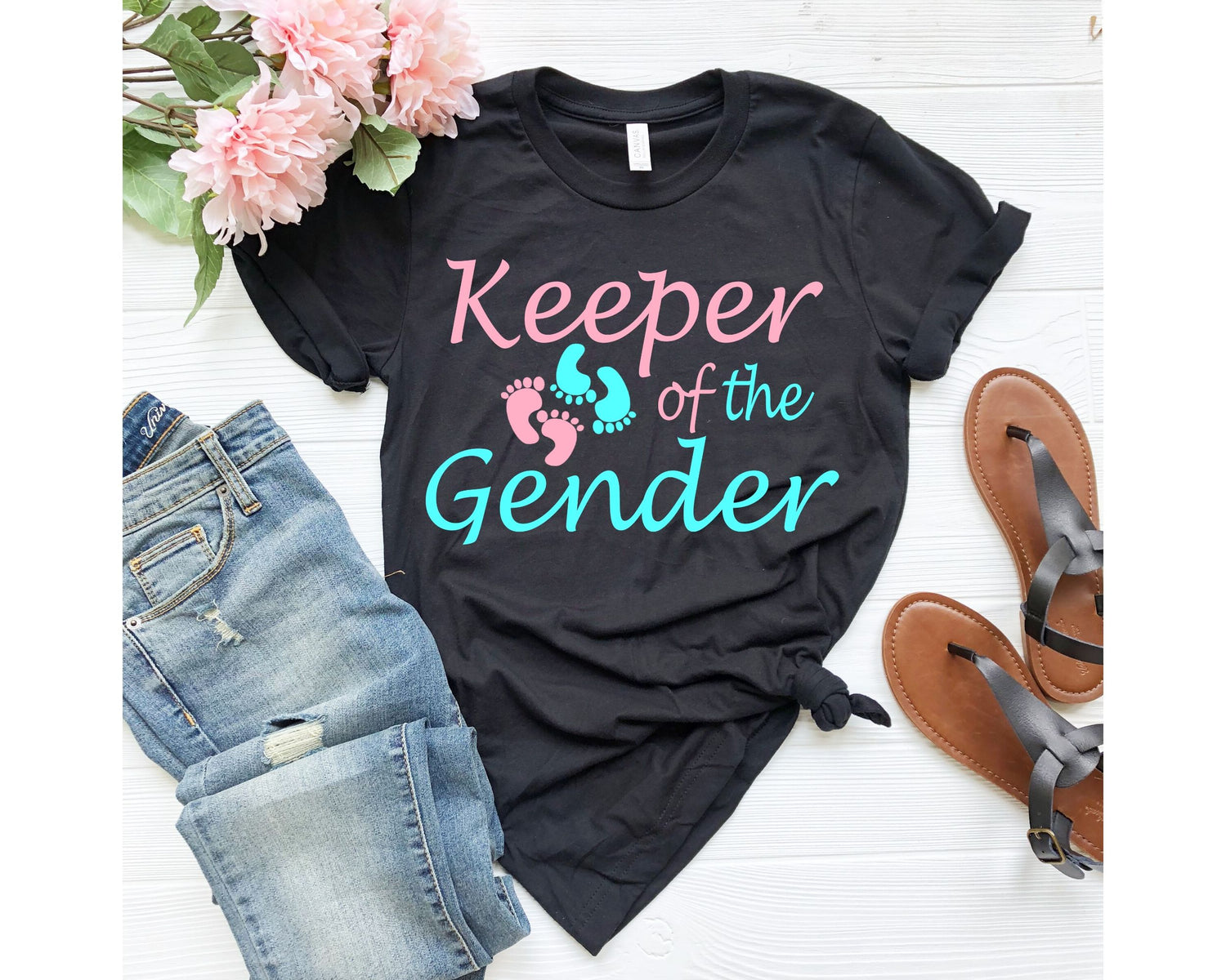 Keeper Of The Gender Shirt - Gender Reveal Party Ideas - Teegarb