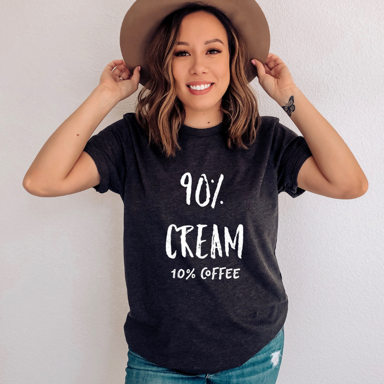 90 Creamy Ten Coffee Funny Coffee Enthusiast Shirt