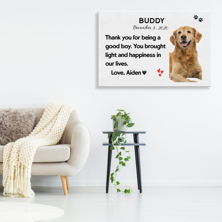 Personalized Dog Memorial Wall Art