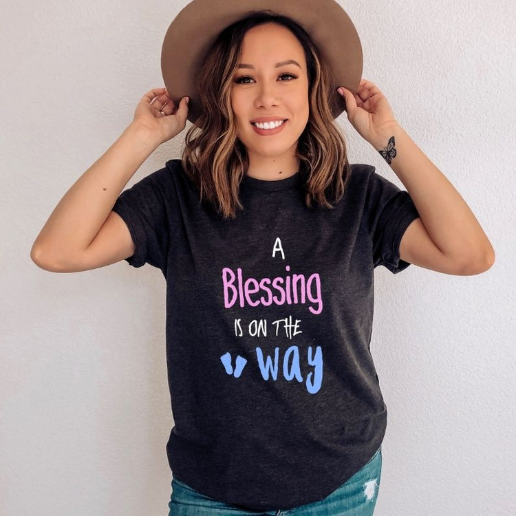 A Blessing Is On The Way Soon To Be Mom Shirt Maternity Clothes
