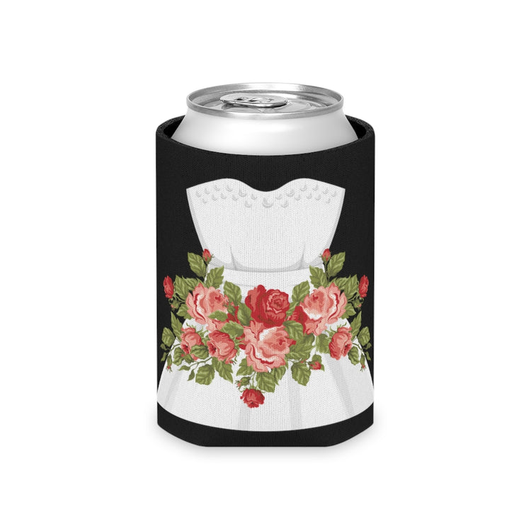 Beer Can Cooler Sleeve Hilarious Wedding Dresses Engagements Mockery Illustration Humorous Flowery