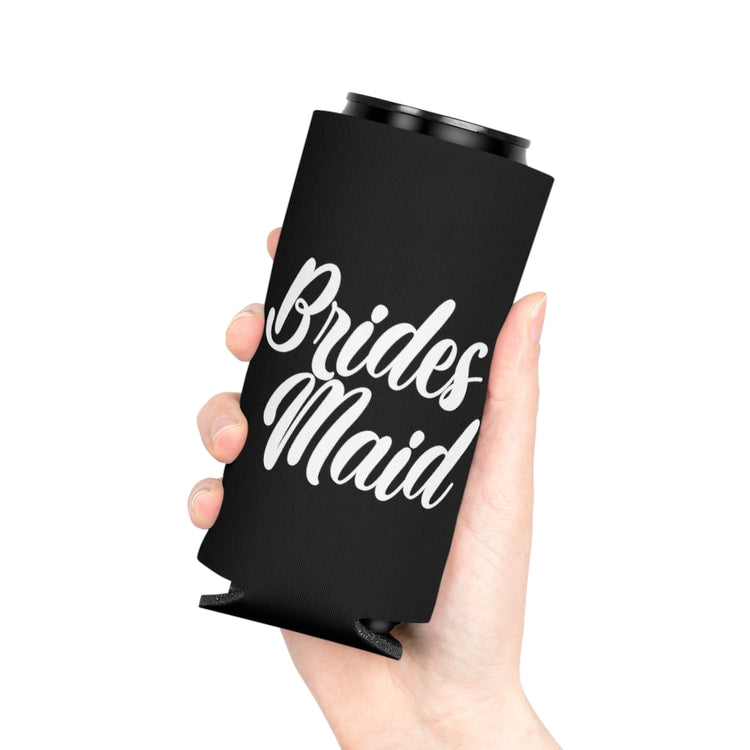 Beer Can Cooler Sleeve  Hilarious Wedding Bridesmaid Sarcastic Illustration Saying Funny Engagement