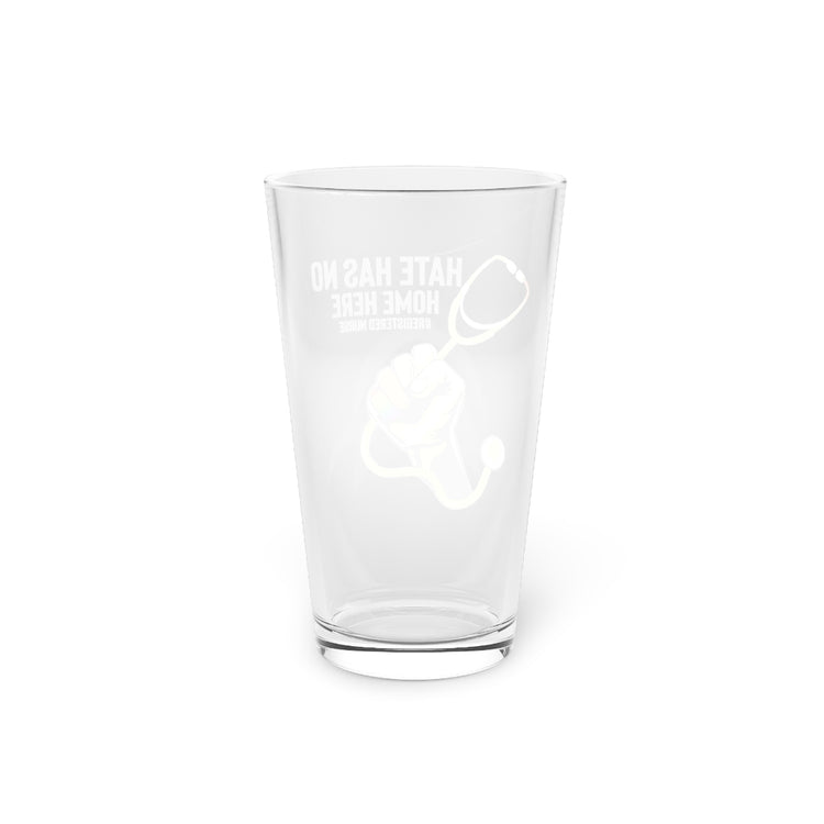 Beer Glass Pint 16oz Hilarious Registered Nurse Physician Practitioner Bisexual Humorous Medical
